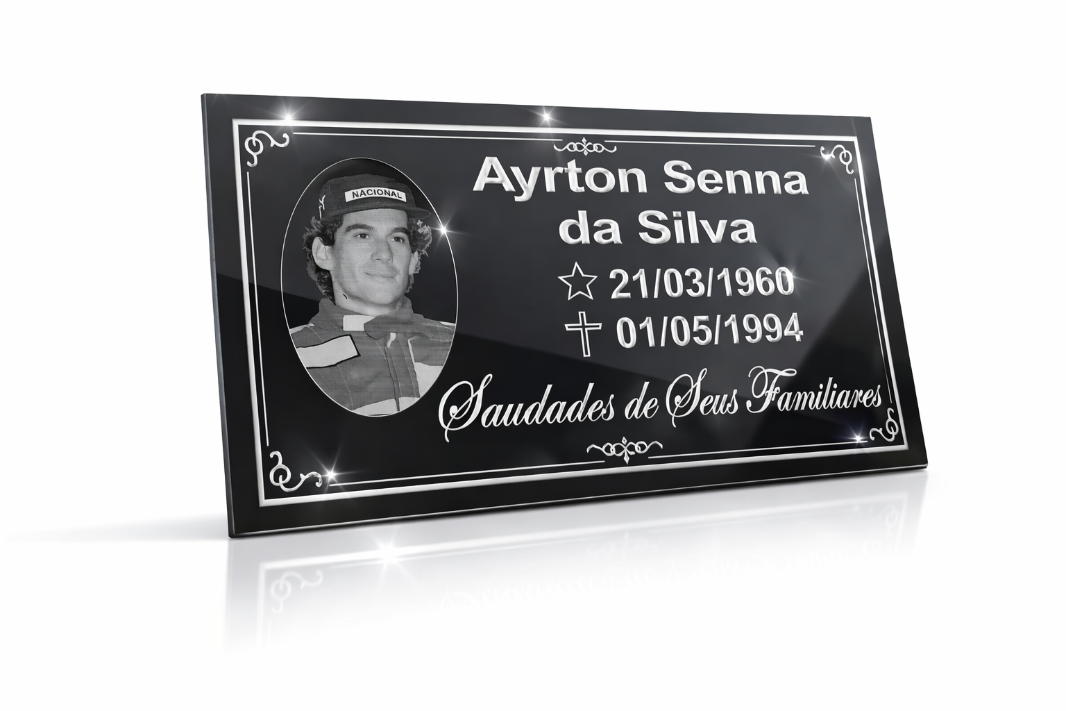 Placa ACM c/ Foto 30x15cm